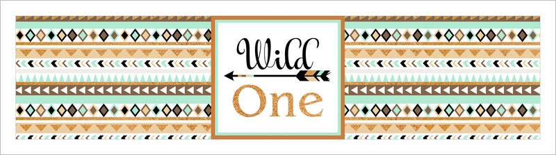 Wild One Theme Water Bottle Labels