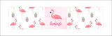 Flamingo Theme Water Bottle Labels