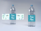 Air Plane Theme Birthday Party Water Bottle Labels