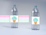 Two Sweet Theme Birthday Party Water Bottle Labels