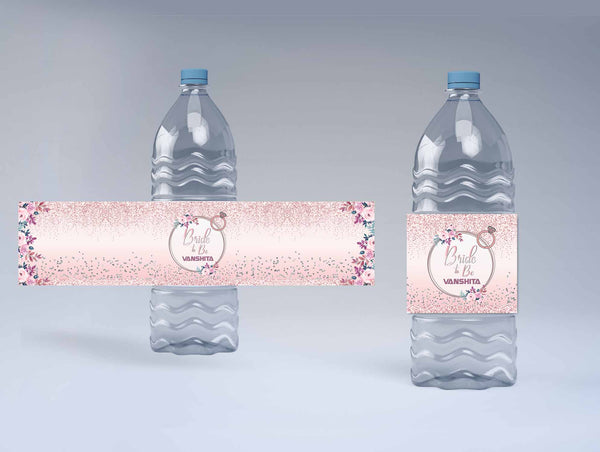 Bride To be Bridal Shower Theme Water Bottle Labels