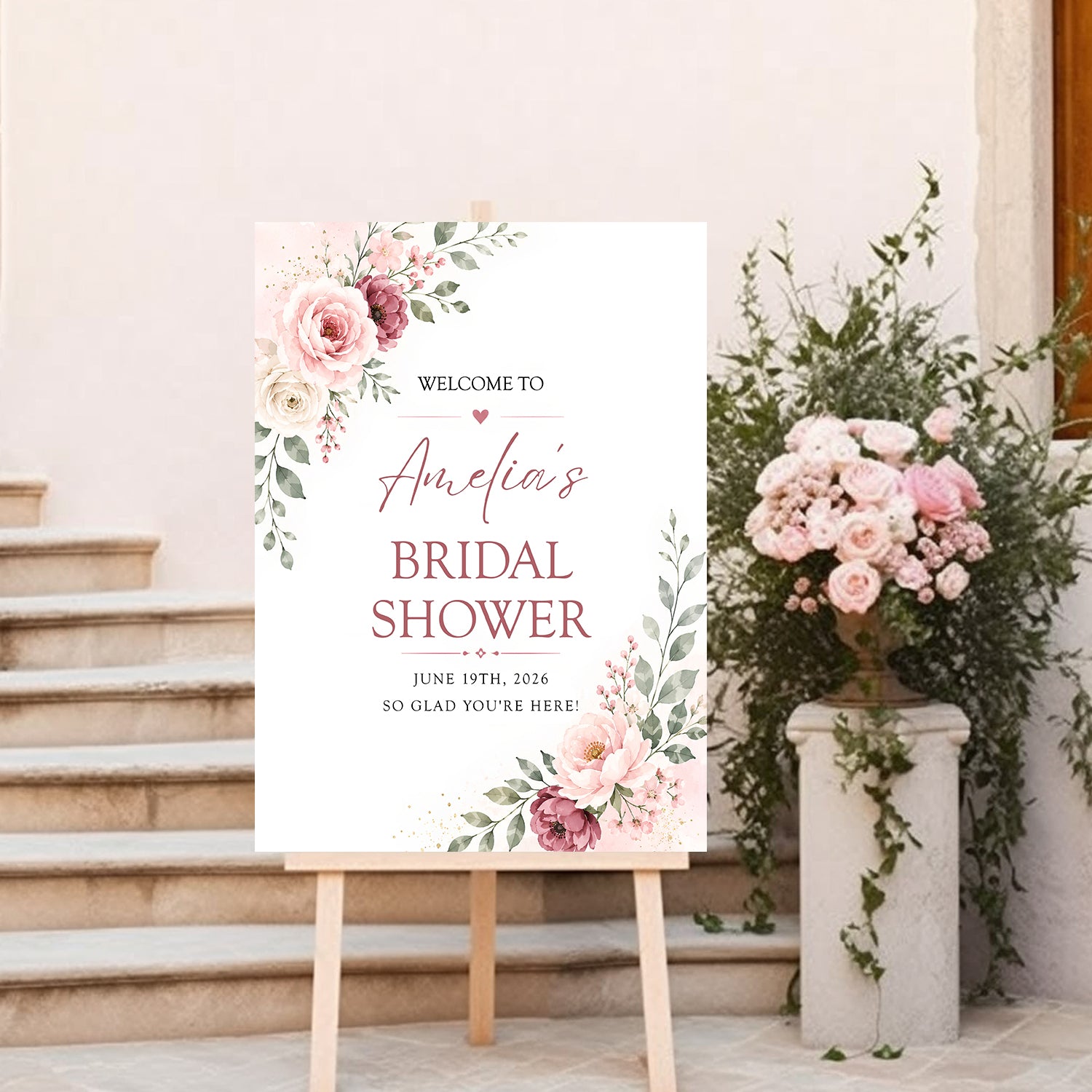 Bridal Shower Party Yard Sign/ Welcome Board