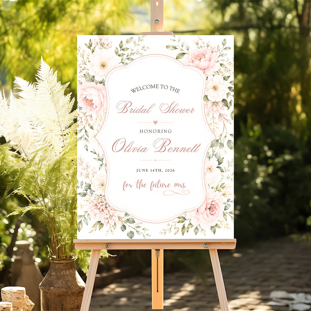 Bridal Shower Party Welcome Board