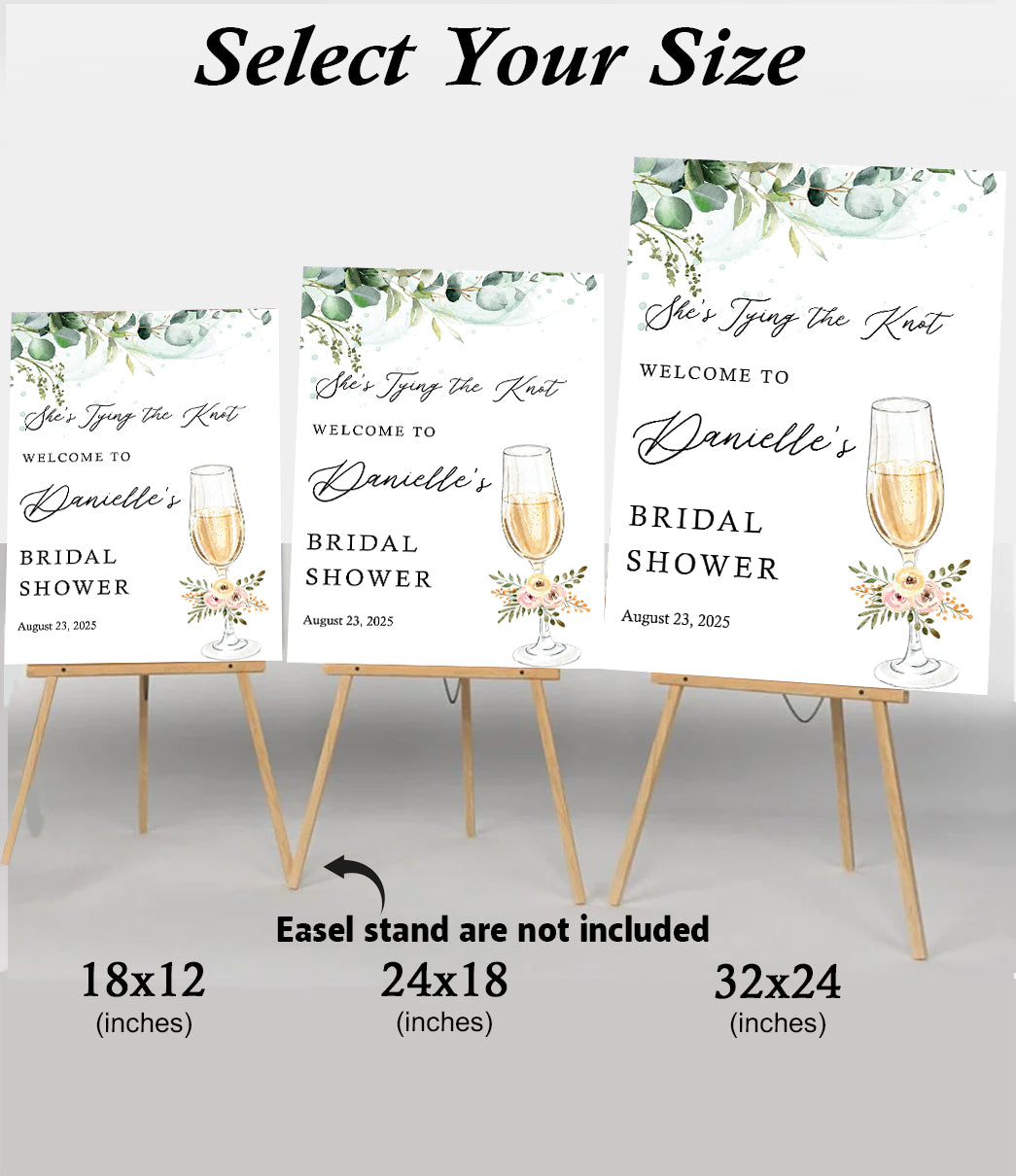 Bridal Shower Party Welcome Board