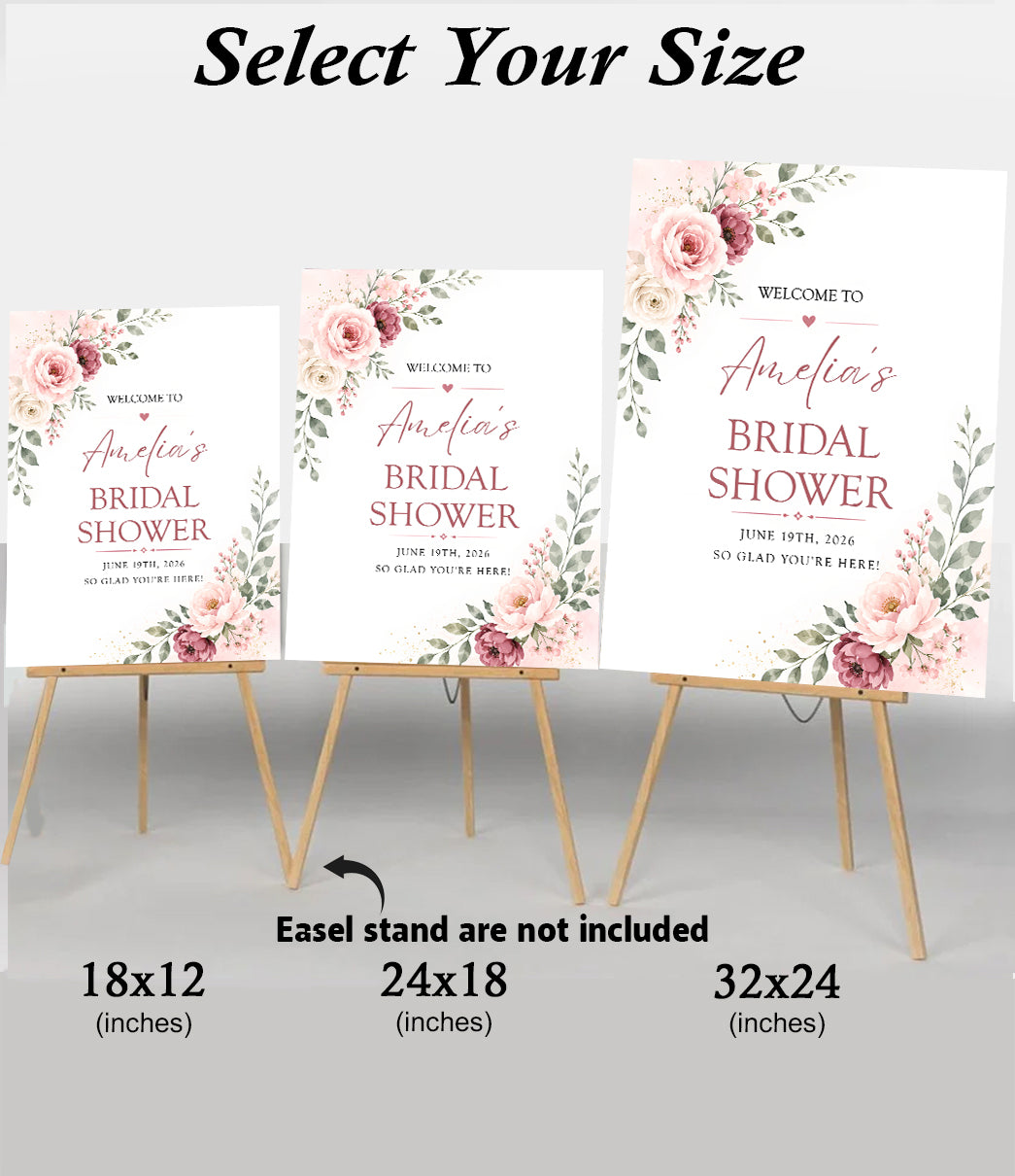 Bridal Shower Party Yard Sign/ Welcome Board