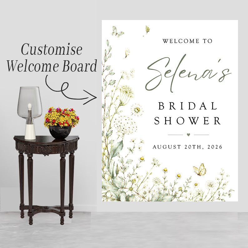Bridal Shower Party Welcome Board