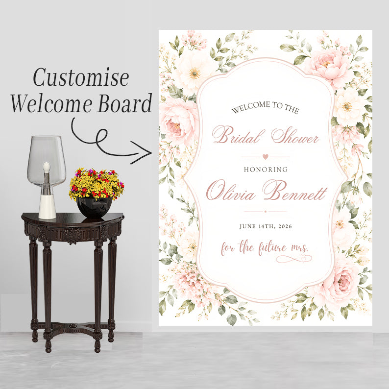 Bridal Shower Party Welcome Board