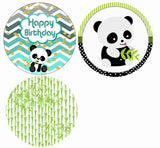 Panda Birthday Party Cupcake Toppers for Decoration