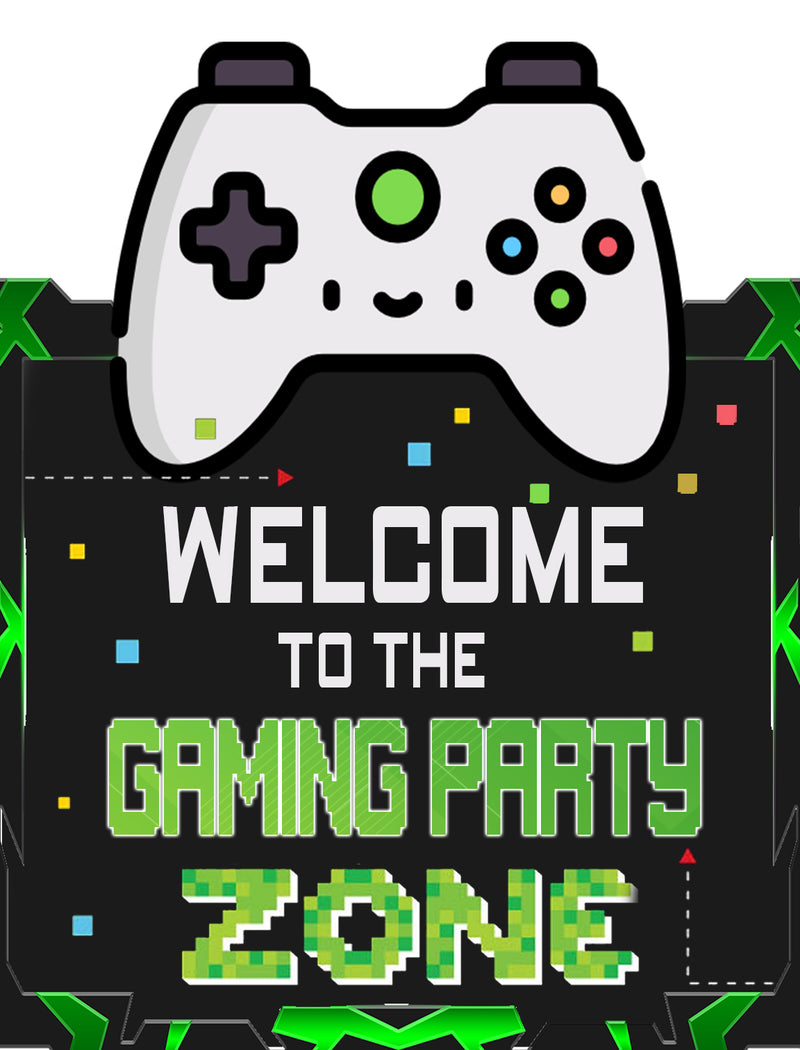 Gaming Theme Birthday Party Yard Sign/Welcome Board