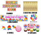 Pop It Birthday Party Decoration Kit - Personalized