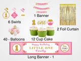 One Is Fun Birthday Party Decoration Kit - Personalized