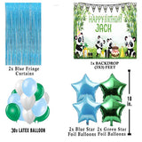 Panda Birthday Party Complete Set with Personalized Backdrop