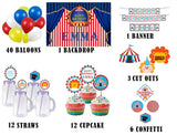 Carnival Birthday Complete Personalize Party Kit