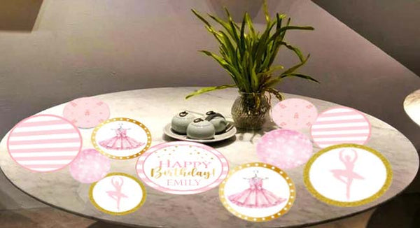 Ballerina Birthday Party Table Confetti
