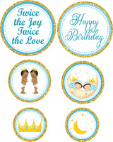 Twin Boys Party Theme Birthday Party Table Confetti