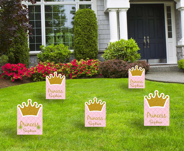Princess Theme Birthday Party Yard Sign/Welcome Board.