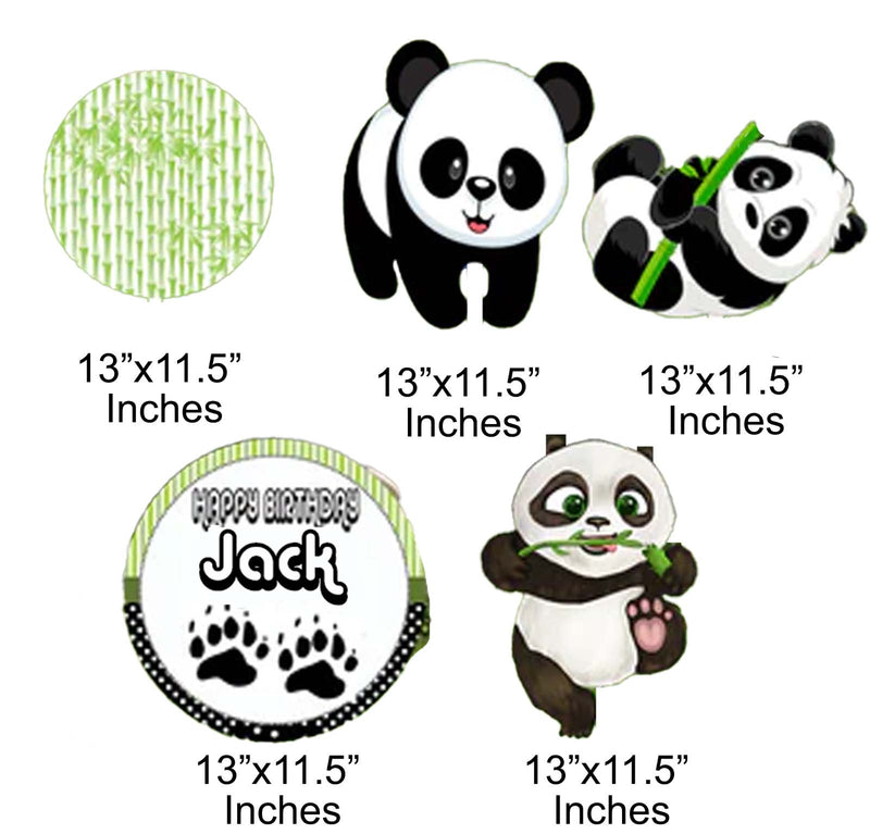 Panda Theme Birthday Party Cutouts