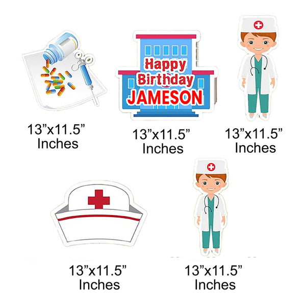 Doctor Theme Birthday Party Cutouts