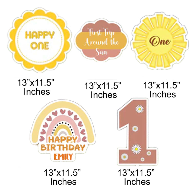 First Trip Around The Sun Theme Birthday Party Cutouts