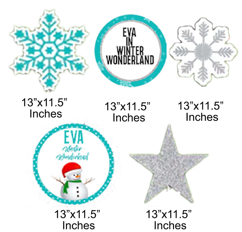 Winter Wonderland Theme Birthday Party Cutouts