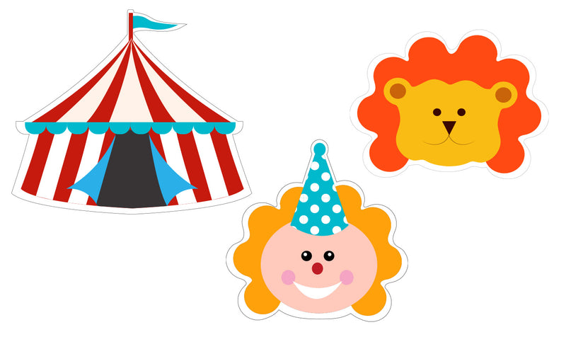 Carnival Theme Birthday Party Cutouts