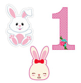 Bunny Theme Birthday Party Cutouts