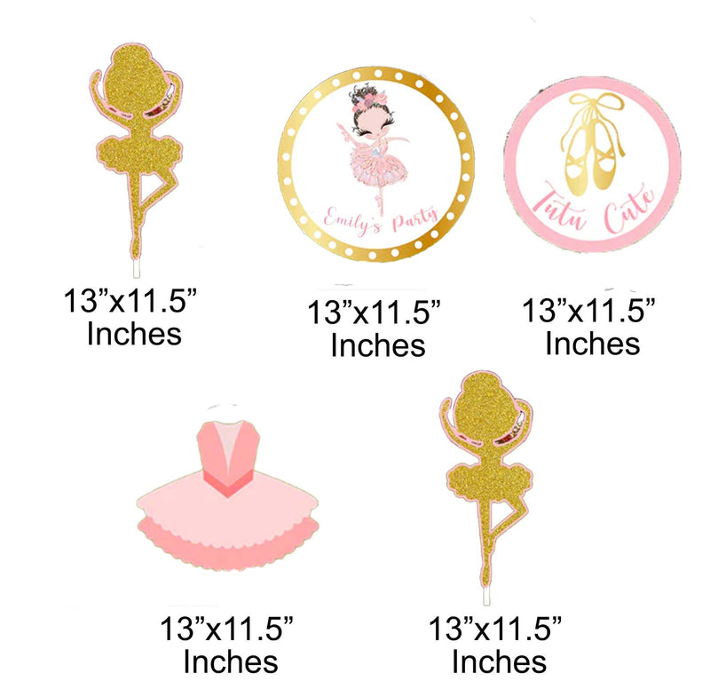 Ballerina Theme Birthday Party Cutouts