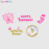 Butterflies & Fairies Party Cake Topper /Cake Decoration Kit