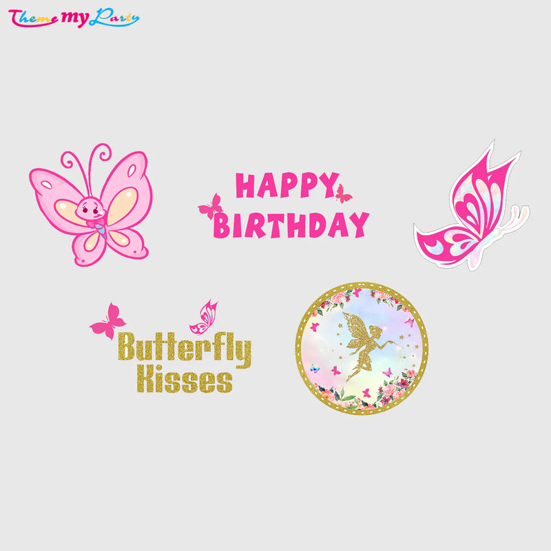 Butterflies & Fairies Party Cake Topper /Cake Decoration Kit