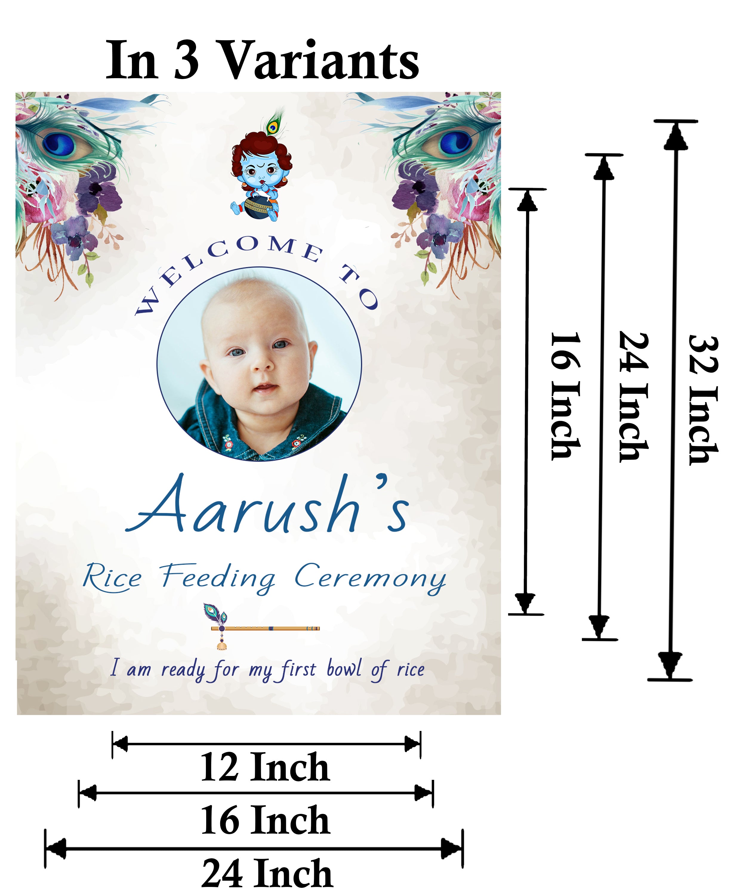 Annaprashan Ceremony Personalized Yard Sign/Welcome Board