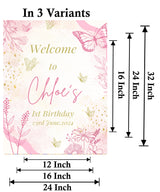 Butterfly Theme Birthday Party Yard Sign/Welcome Board.