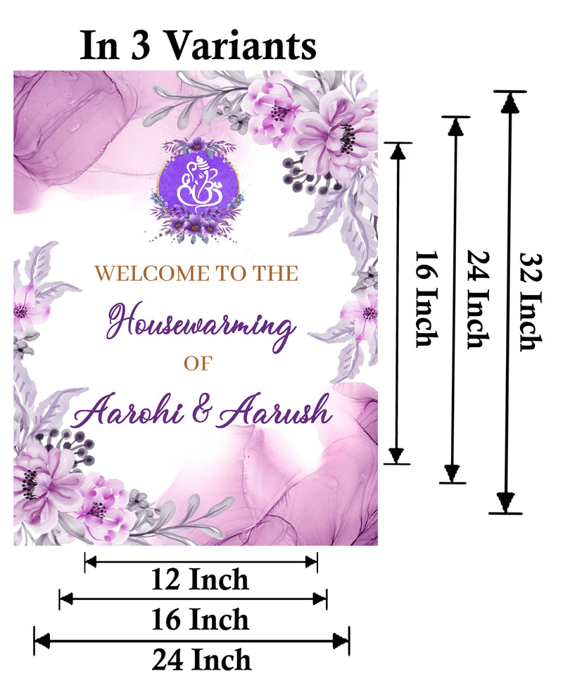 Housewarming Welcome Sign Board for Decoration