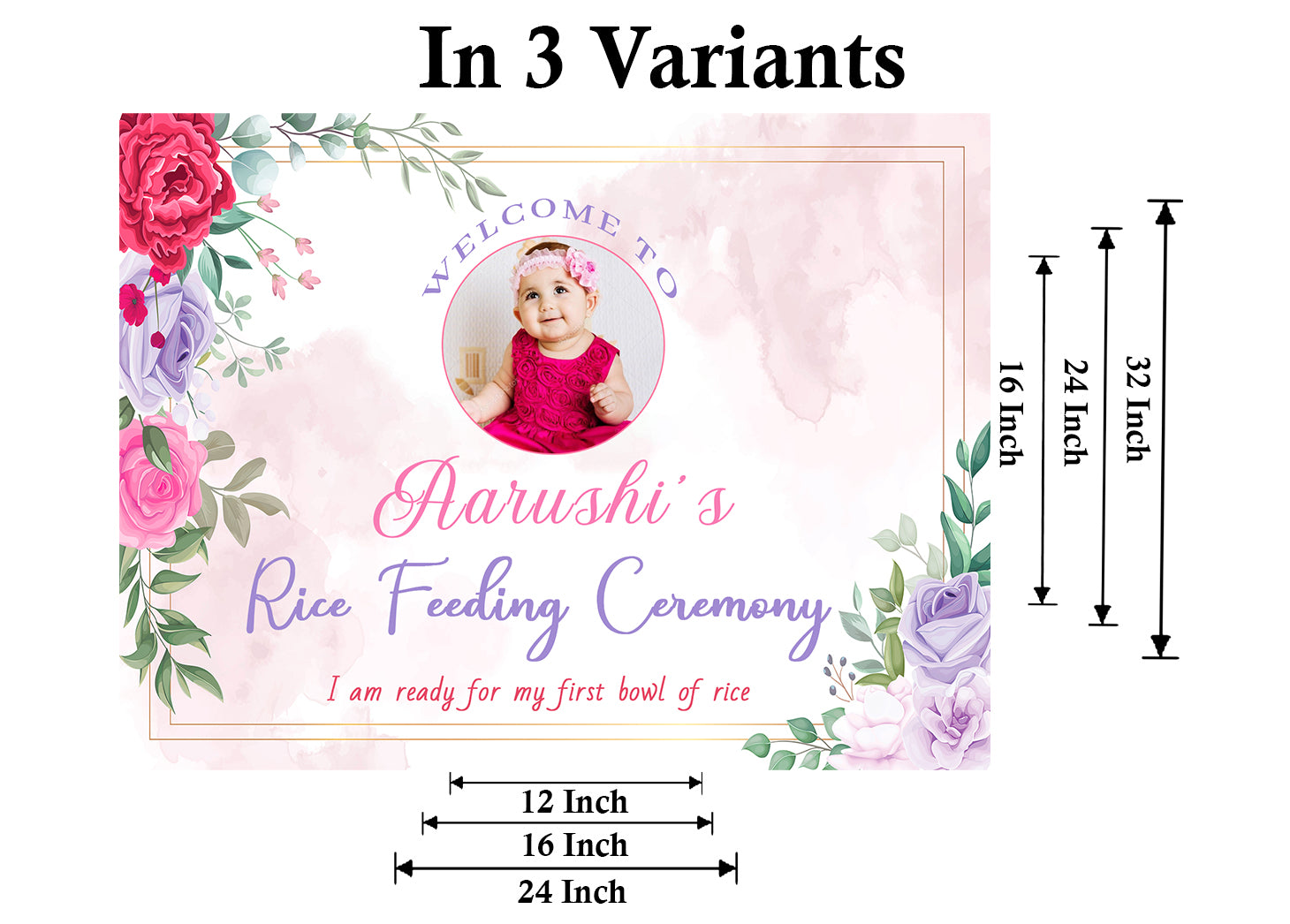 Annaprashan Ceremony Personalized Yard Sign/Welcome Board
