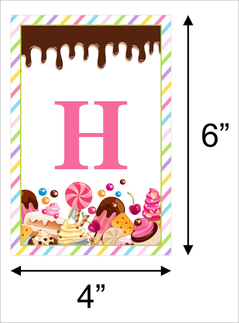 Candy Land Theme Birthday Party Personalized Multi-Saver Combo.