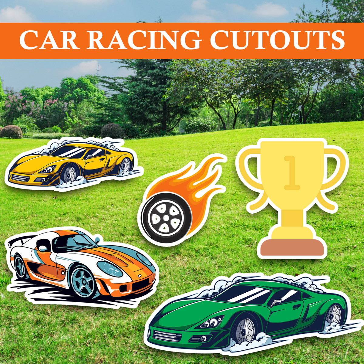 Car Theme  Party Cutouts / Props