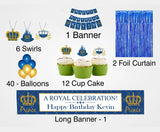 Prince Birthday Party Decoration Kit - Personalized