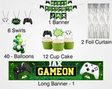 Gaming Birthday Party Decoration Kit - Personalized