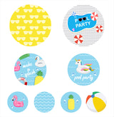 Pool Party Theme Birthday Party Table Confetti