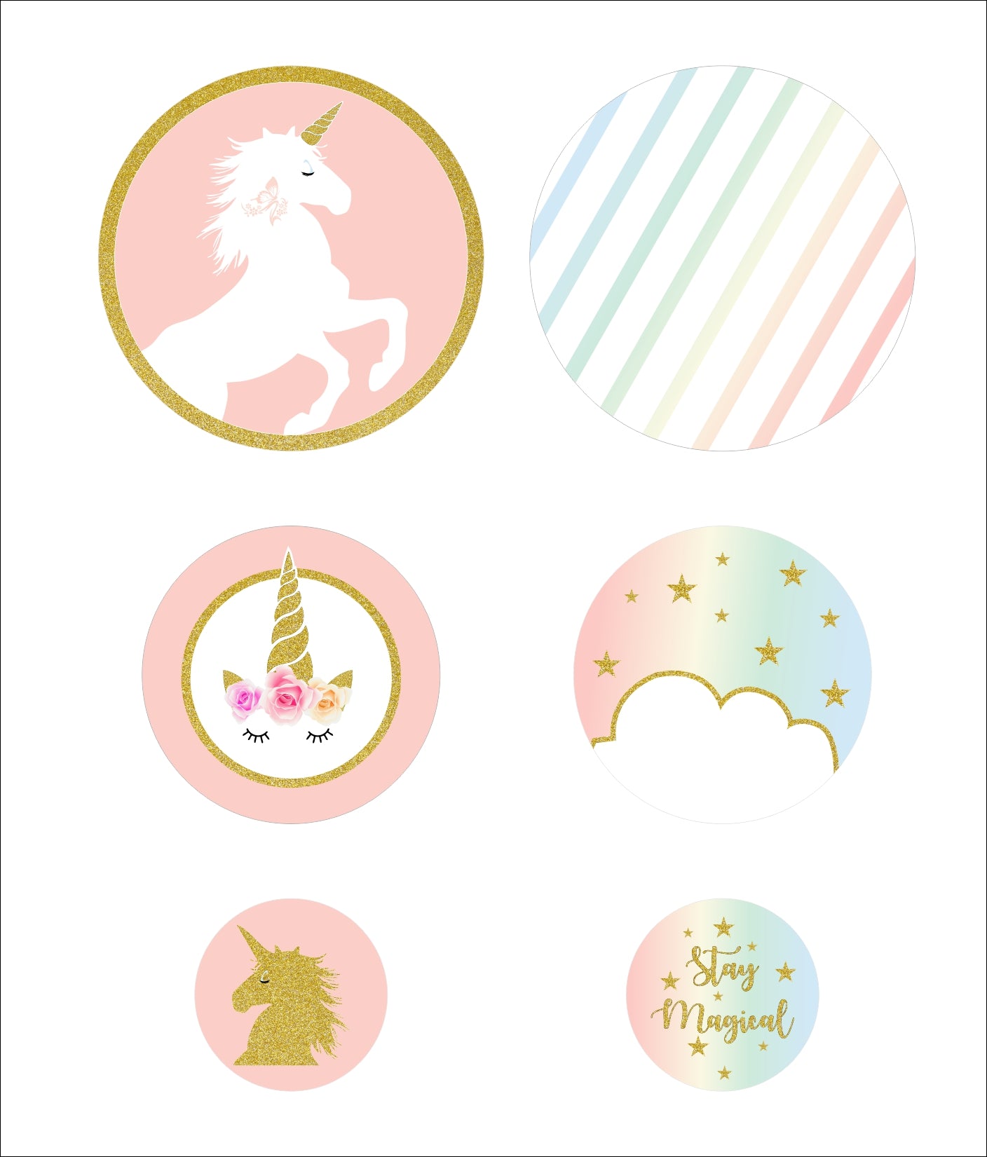 Unicorn Birthday Party Table Confetti