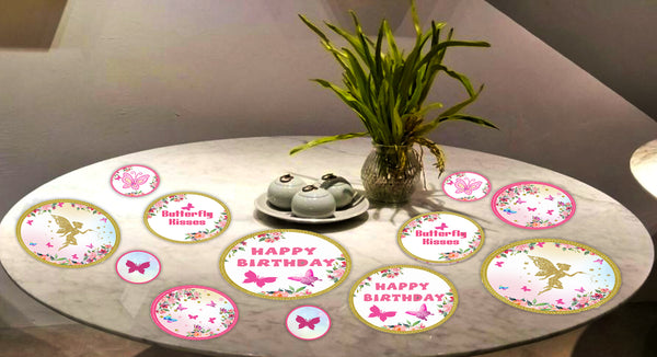 Butterflies and Fairies Theme Birthday Party Table Confetti