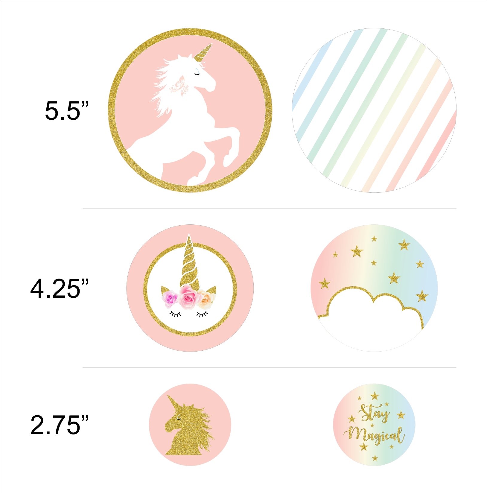 Unicorn Birthday Party Table Confetti