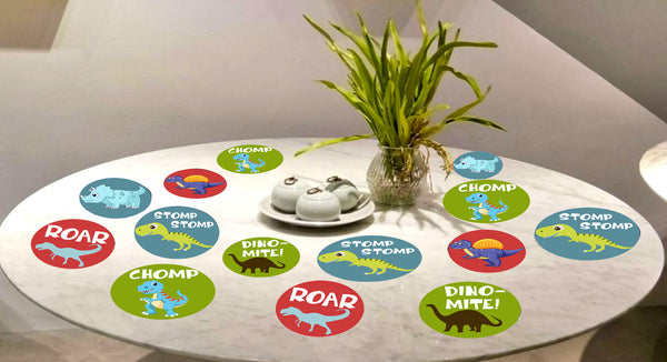 Dinosaur Theme Birthday Party Table Confetti