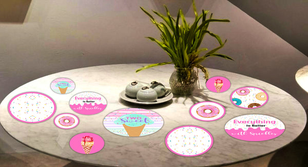 Two Sweet Birthday Party Table Confetti
