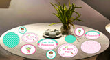 Spa Theme Birthday Party Table Confetti