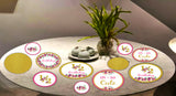 Half Birthday Girls Theme Party Table Confetti