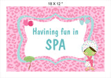 Spa Theme Birthday Table Mats for Decoration