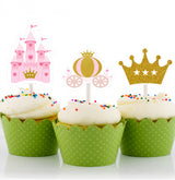 Princess Birthday Party Cupcake Toppers for Decoration