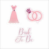 Bride To Be Bridal  Party Cupcake Toppers for Decoration