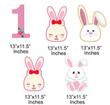 Bunny Theme Birthday Party Cutouts