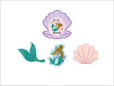 Mermaid Theme Birthday Party Cutouts